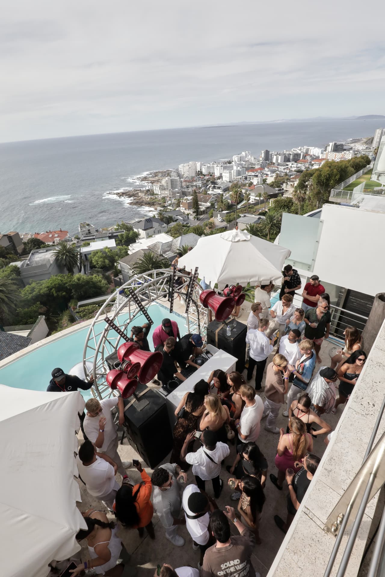 Crowd at a sunset event in Cape Town